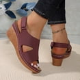 thumbnail image 4 of Sandales Habillées à Talon Compensé pour Femmes 2025 avec Bride Arrière Ajustable Été Confortables Sandales Orthopédiques de Marche, 4 of 6
