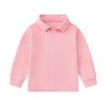 thumbnail image 1 of Polos pour Tout-Petits Garçons Chemises Roses pour Garçons Chemises d'Uniforme pour Garçons Polos à Manches Courtes Chemises Mode Tenue pour Garçons 3-4 Ans, 1 of 3