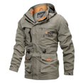 thumbnail image 1 of Men's Jacket Mid-length Casual Outdoor Hooded Plus Size Jacket Spring And Autumn Clothes, 1 of 6