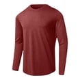 thumbnail image 4 of Ohufall Men's Sun Protection Shirts UV SPF 50+ Long Sleeve Rash Guard Fishing Running Quick Dry Lightweight Tees Top, 4 of 7