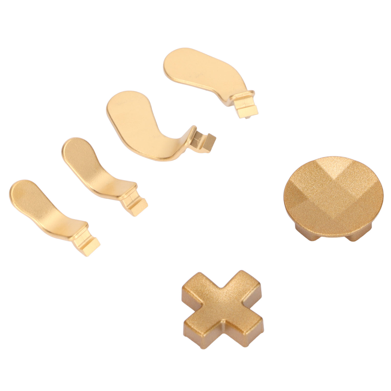 Metal D Pads Paddles, Replacement Parts 4pcs Trigger Paddles And 2 Interchangeable D Pads Excellent Touch Stainless Steel Original  For  Elite Series 2