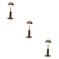 thumbnail image 4 of Baohd Dimmable Bedside Table Lamp Elegant Bar Decor Battery Powered Mushroom Bronze 3Set, 4 of 6