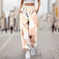 thumbnail image 2 of LUOGENLI Pantalon Décontracté pour Femme Pantalon Décontracté à Imprimé de Dessins Animés pour Dame Pantalon Décontracté pour Femmes Taille Élastique Coupe Ajustée Pantalon Décontracté pour Femme Taille Élastique à Cordon Long P, 2 of 4
