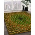thumbnail image 3 of Ahgly Company Tapis Rectangulaire d'Intérieur Lavable en Machine Rouge Brun Transitionnel, 5 Pieds x 7 Pieds, 3 of 7