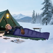 WIHJ Ultralightweight Compactable Camping Sleeping Bag For Adults Cold Weather Backpacking Hiking Mountaineering Gear With Insulation For Extreme Temperature Outdoor Adventure