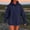 Navy, variant on Women's Solid Color Drop Shoulder Hoodie With Pockets Comfortable And Stylish Sweatshirt Top Sweatshirt for Women Behemoth Zip Hoodie Womens Sweater Zip Long Sweatshirt Hoodies for Women Casual