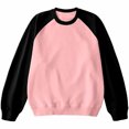 thumbnail image 1 of cfhntfmh Chandail à Col Rond pour Hommes Mode à Blocs de Couleur Manches Longues Chandail à Enfiler Hauts Chaud en Molleton Chandails de Base Automne Hiver Manteau, 1 of 3
