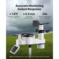 thumbnail image 3 of VEVOR 7-in-1 Wireless Weather Station, 7.5-Inch VA Display, Solar Powered Outdoor Sensor, Rain Gauge, Indoor Outdoor for Weather Forecast, Temperature, Humidity, Wind Speed and Direction (No WiFi), 3 of 9