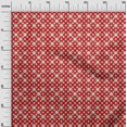 thumbnail image 3 of oneOone Cotton Flex Red Fabric Asian Block Floral Craft Projects Decor Fabric Printed By The Yard 40 Inch Wide, 3 of 4