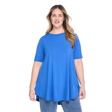 T-shirt à encolure bateau Lane Bryant Plus pour femmes