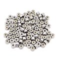 thumbnail image 1 of binifiMux 8-32 Nylock Nylon Inserted Self Locking Nuts 100pcs, Stainless Steel, 1 of 4