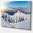 thumbnail image 3 of Designart Winter Mountains Panorama Canvas Wall Art, 3 of 4