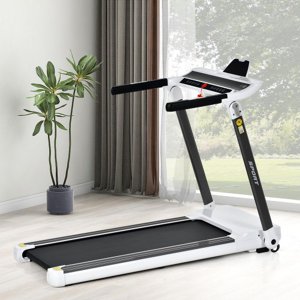 Tapis compacts portatifs;Électric motorisé 3.5HP;14KM/H;Gym motorisé de la machine à rouler moyenne 330lbs;Pliable pour la gym de fitness à domicile Exercise Jogging Walking;Bluetooth Speaker APP FITIME