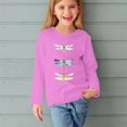thumbnail image 5 of RXIRUCGD Chemises à Manches Longues pour Filles, Col Rond Mignon, Blouses Décontractées Élégantes (Rose, Taille : 4 Ans), 5 of 5