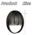 thumbnail image 3 of CHUANK Clip in Bangs Real Human Hair Fake Bangs Clip in Hair Extensions Clip on Bangs for Women Wispy Fringe Bangs Natural Hair Pieces for Daily Wear (Red Brown), 3 of 7