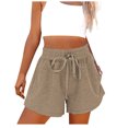 thumbnail image 1 of Timegard Womens Shorts Casual Elastic High Waisted Drawstring Athletic Comfy Shorts with Pockets Sweatshorts, 1 of 7