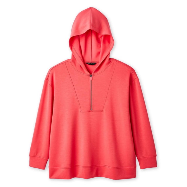 Haut à capuchon avec fermeture éclair quart de longueur Lane Bryant Plus pour femmes