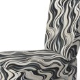 thumbnail image 4 of Designart "Zebra Elegance In Monochrome I" White Zebra Upholstered Accent Chair - Modern Arm Chair For Living Room, 4 of 7