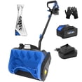 thumbnail image 1 of SOYUS Cordless Snow Shovel, 20V Electric Snow Blower, 12-Inch Clearing Width & 20-Ft Snow Throw, with LED Spotlight and Adjustable Front Handle (4.0Ah Battery, Quick Charger and Dust Cover Included), 1 of 8