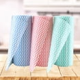 thumbnail image 3 of MesaSe 50Pcs Non-woven Fabric Kitchen Disposable Removable Dish Cloth Scouring Pad, 3 of 8