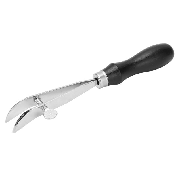 Acier Inoxydable Rivet Plieuse, Accessoires d'Artisanat en Cuir Réglable Bord en Cuir Presse Outil de Skiving Durable pour Accessoires d'Artisanat en Cuir