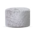 thumbnail image 1 of Gouchee Lapina Faux Fur Round Pouf, 1 of 4