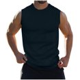 thumbnail image 1 of Timegard Tank Tops Men Crewneck Sleeveless Comfy Solid Color Casual Slim Fitting Tee Shirts Blouse, 1 of 5