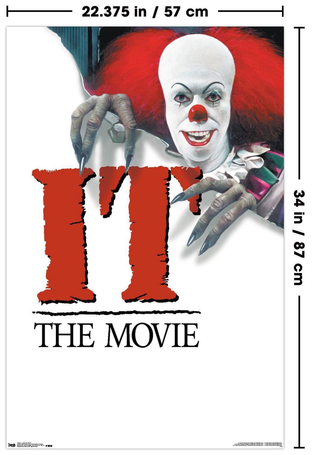 IT - 1990 One Sheet Wall Poster, 22.375" x 34"