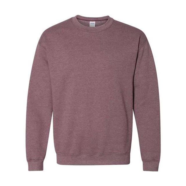 Gildan Chandail Molletonné à Col Ras du Cou pour Hommes, m, Heather Sport Dark Maroon