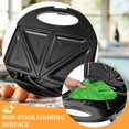 thumbnail image 4 of EIGTHTAIL Sandwich Maker Non Stick Sandwich Panini Maker 750W Electric Sandwich Maker Grill Portable Sandwich Press 4 Slices Breakfast Sandwich Maker for Cooking Breakfast Kitchen, 4 of 10