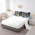 thumbnail image 3 of YST Ensemble Douillette Capybara Brun 7 Pcs Lit Tout-en-un Mignon Papillon Ensemble de Douillette Capybara Format Simple, Polyester, Type Douillette et Housse de Couette, Format Simple (1 Unité), 3 of 5