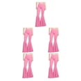 thumbnail image 2 of Guardoinrt Versatile Women Bell Bottom Pants With Stretchy Fit Multiple Sizes Available High Waist Bell Bottom pink 3XL 5Set, 2 of 6