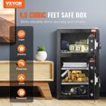 thumbnail image 2 of VEVOR Double Door 4.5 cu.ft Safe Box with Key Lock Password Fireproof Bag Black, 2 of 9
