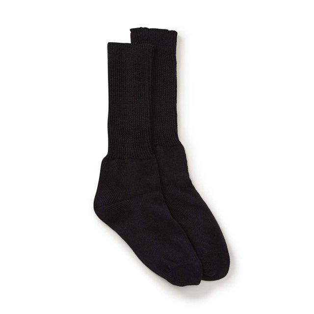 Silverts Men & Women Oversize 2-Pack Socks, M, Black