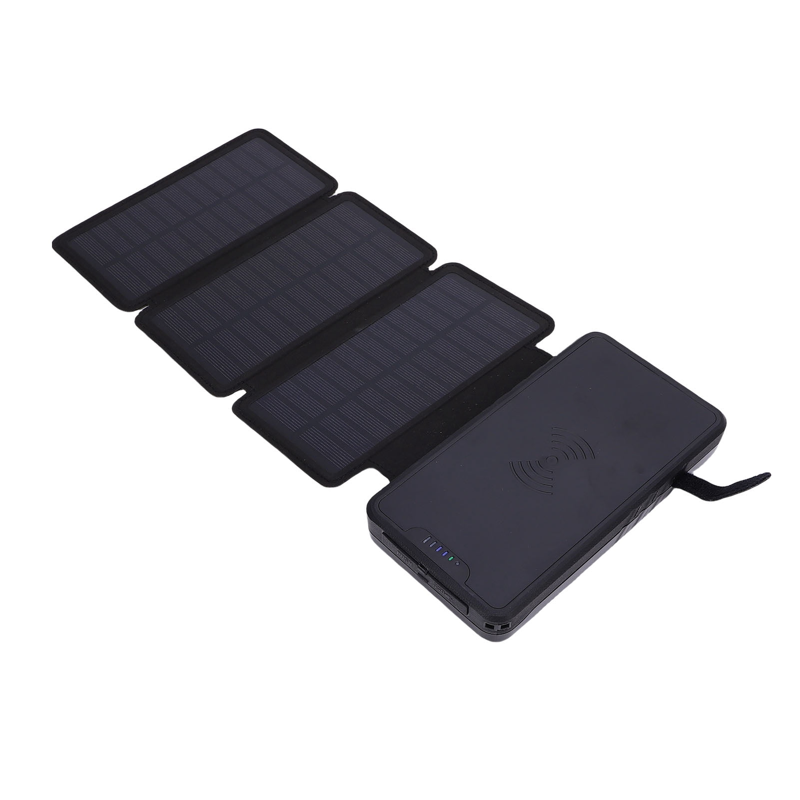 20000mAh Solar Power Bank, Efficient Wireless Power Bank with Tri Fold Solar Panel & LED Light & Double USB Output, Waterproof External Battery Pack for Phone Tablet Outdoor