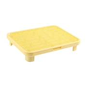 lingqin Cat Step Cat Litter Trapping Step Pet Supplies Nonslip Reduces Tracking Easy to Yellow