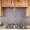 thumbnail image 3 of Fasade Monaco Vinyl 18in x 24in Backsplash Panel Brushed Nickel 5 Pack, 3 of 7