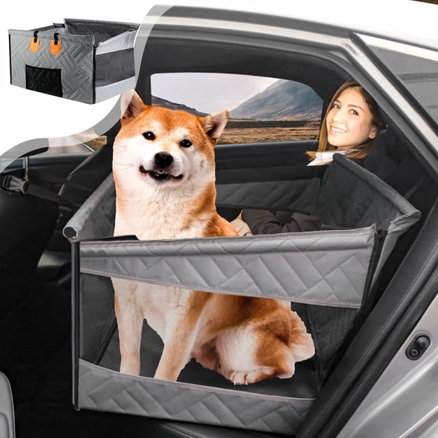 Car Mounted Pet Mat Rear Seat Car Bottom With Hard Mesh Dog Blue Waterproof And Dirt Proof Dog Mat