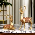 thumbnail image 3 of Wweixi Figurine Decoration Add Charm And Unique Style To Home Handmade Crafts Lucky deer/silver 1Set, 3 of 6