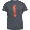 thumbnail image 1 of T-Shirt pour Adulte Gris Foncé à Bande de Bacon, 1 of 1