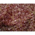 thumbnail image 4 of oneOone Silk Tabby Fabric Stripe & Square Geometric Print Sewing Fabric BTY 42 Inch Wide, 4 of 4