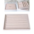 thumbnail image 4 of Velvet Jewelry Display Storage Tray, Stackable Accessories Storage, Watch Stud Show Case Organizer Style 04, 4 of 8