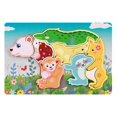 thumbnail image 3 of HILABEE Wooden Animal Puzzles Early Educational Animal Recognition Shape Matching Puzzle Bear, 3 of 9