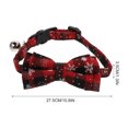 thumbnail image 3 of Weiweiguan 1 Pce Collier de Noël pour Animaux Design Classique Nœud Papillon Collier Décoratif pour Chat, 3 of 6