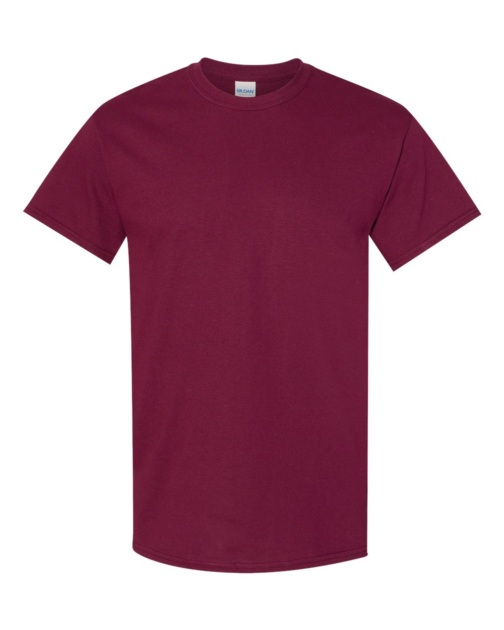 Heavy Cotton T-Shirt, 2XL, Maroon