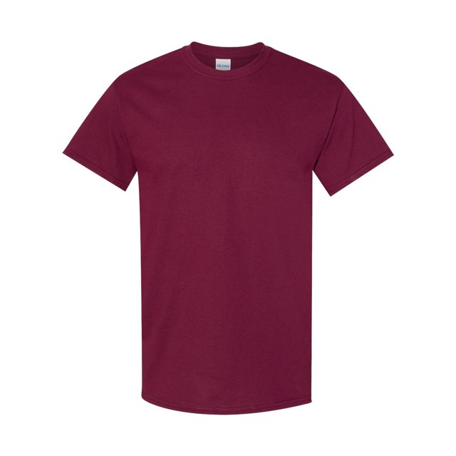 Heavy Cotton T-Shirt, 2XL, Maroon