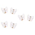 thumbnail image 2 of GUOOL 6 Pieces Butterfly Button Covers Shirt Cufflinks for Banquet Wedding Blouses White, 2 of 9