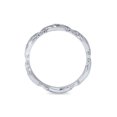 thumbnail image 2 of 1/8ct   Sculptural Lab Created Diamond Eternity Ring 14K White Gold, 2 of 2