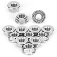 thumbnail image 1 of 25Pcs Écrou à Bride Écrous en Acier Inoxydable à Effet de Serre Fournitures Accessoires Écrous Assortiment Kit, 1 of 8