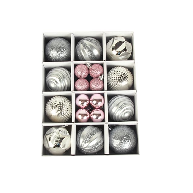 Agiferg Christmas Ball Gift Box Set Christmas Tree Pendant 3cm6cm/26pcs